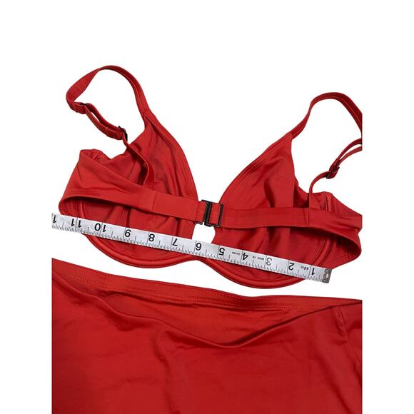 Cuup Bikini Set in Lava The Plunge Womans 11/34E-36D and 5/XL NWOT - Picture 11 of 15